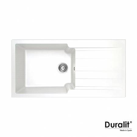 Νεροχύτης Κουζίνας Συνθετικός 100x50 Duralit White