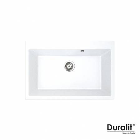 Νεροχύτης Κουζίνας Συνθετικός 76x50 Duralit White