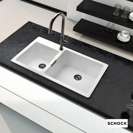 Νεροχύτης Κουζίνας Γρανίτη Mono 86x50 Schock Cristadur Polaris Granite