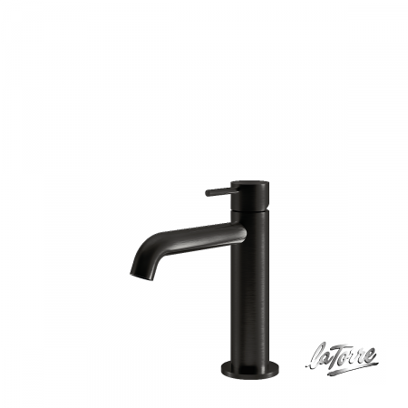 Μπαταρία Νιπτήρα με Βαλβίδα Clic-Clac Elle316 La Torre  PVD Black Brushed