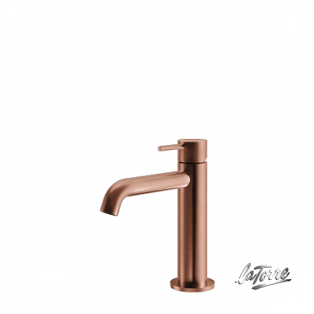 Μπαταρία Νιπτήρα με Βαλβίδα Clic-Clac Elle316 La Torre  PVD Rose-Gold