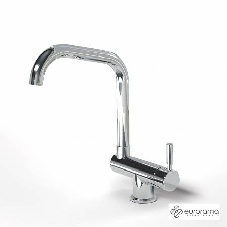 Μπαταρία Νεροχύτη Κουζίνας Design Eurorama Chrome