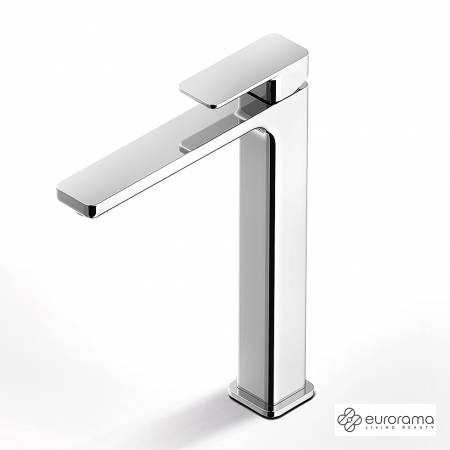 Μπαταρία Νιπτήρα Υψηλή με Βαλβίδα Clic-Clac Quadra Eurorama Chrome