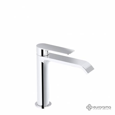 Μπαταρία Νιπτήρα Μεσαία με Βαλβίδα Clic-Clac Charma Eurorama Chrome