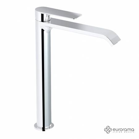 Μπαταρία Νιπτήρα Υψηλή με Βαλβίδα Clic-Clac charma Eurorama Chrome