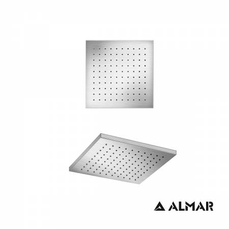 Κεφαλή Ντουζ Emotion 20x20, Almar Inox Finish