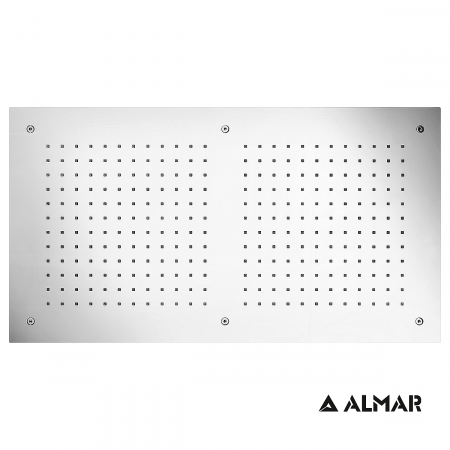 Κεφαλή Ντουζ Εντοιχισμού Οροφής 70x38 Almar Inox Chrome