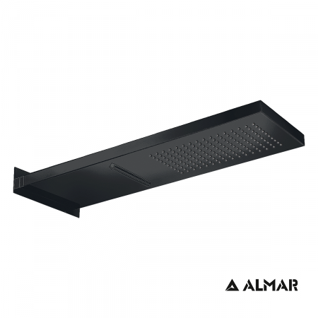 Καταρράκτης Ντουζ Smart 19,2x5,5 Almar Inox Black Matt