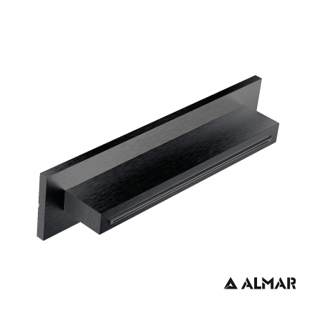 Καταρράκτης Ντουζ XL 34,6x8 Almar PVD Black Brushed