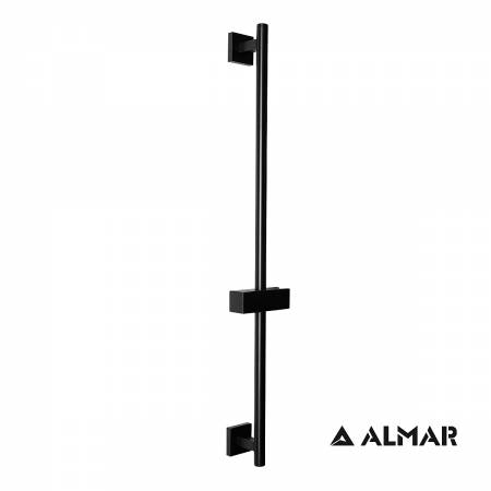 Βέργα Ανάρτησης Τηλεφώνου Ντουζ Flute 70 εκ., Almar Black Matt