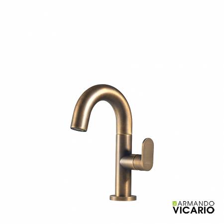 Μπαταρία Νιπτήρα με Βαλβίδα Clic-Clac Slim Vicario Antique Brass