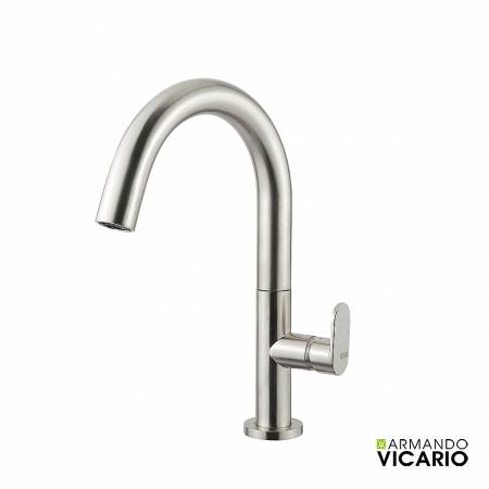 Μπαταρία Νιπτήρα Μεσαία Slim Vicario Inox