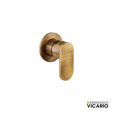 Μίκτης Εντοιχισμού 1 Εξόδου Slim Vicario Antique Brass