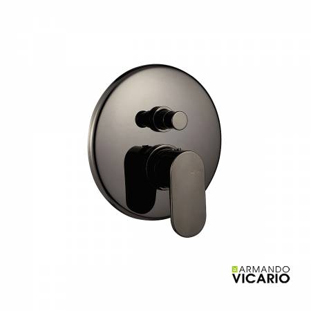 Μίκτης Εντοιχισμού 2 Εξόδων Slim Vicario Black Chrome