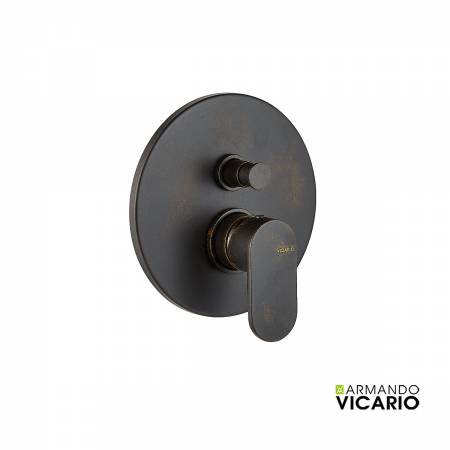 Μίκτης Εντοιχισμού 2 Εξόδων Slim Vicario Rusty Black