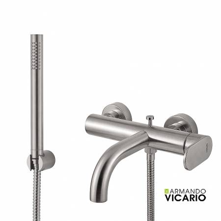 Μπαταρία Λουτρού Slim Vicario Inox