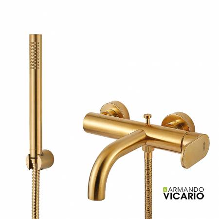 Μπαταρία Λουτρού Slim Vicario Brushed Gold