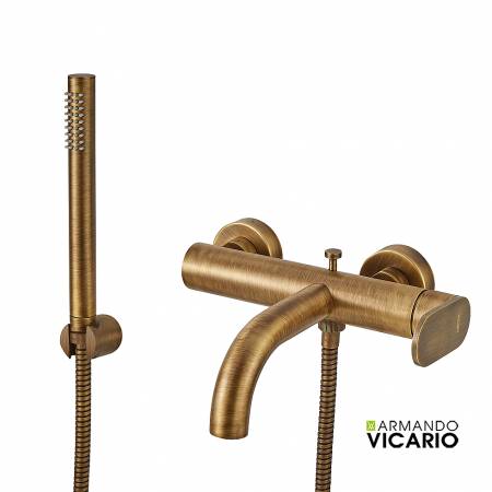 Μπαταρία Λουτρού Slim Vicario Antique Brass