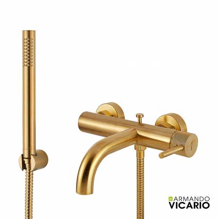 Μπαταρία Λουτρού industrial Vicario Brushed Gold