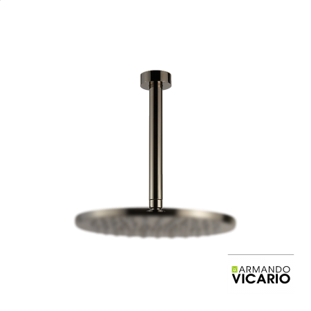 Βραχίονας Οροφής Στρογγυλός 20εκ. Vicario Black Chrome