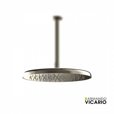 Κεφαλή Ντουζ Φ30 χωρίς μπράτσο Lumiere, Vicario Black Brushed