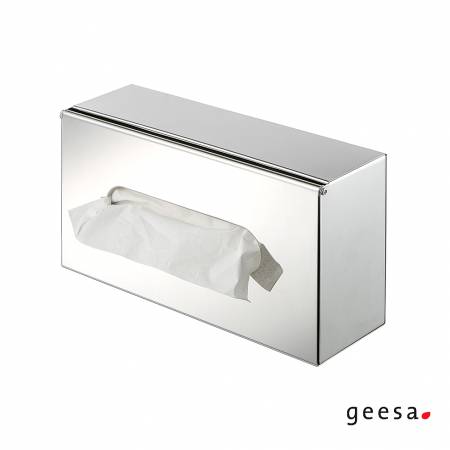 Θήκη για χαρτομανδηλα επιτοιχη Geesa Inox Chrome