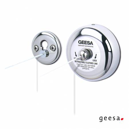 Σχοινί για Ρούχα Αναδιπλούμενο, Geesa Inox Chrome