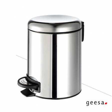 Χαρτοδοχείο Επιδαπέδιο 5l soft-close Geesa Inox Chrome