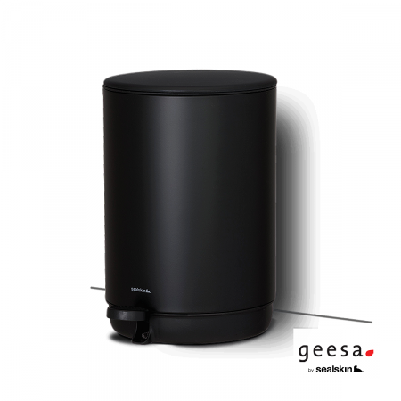 Χαρτοδοχείο Επιδαπέδιο 5l Geesa Black Matt