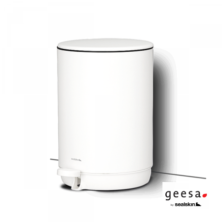 Χαρτοδοχείο Επιδαπέδιο 5l Geesa White Matt