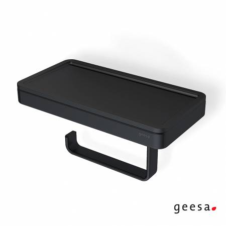 Χαρτοθήκη με Εταζέρα 21x10,8 εκ. Frame Geesa Black Matt