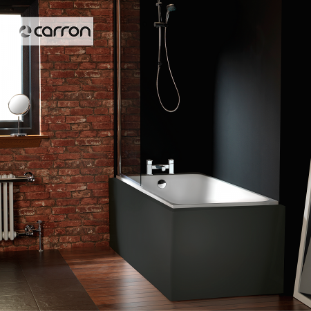 Μπανιέρα Ακρυλική Caronite PROFILE DUO LOW RIM 1700x700, Carron Bath White Matt