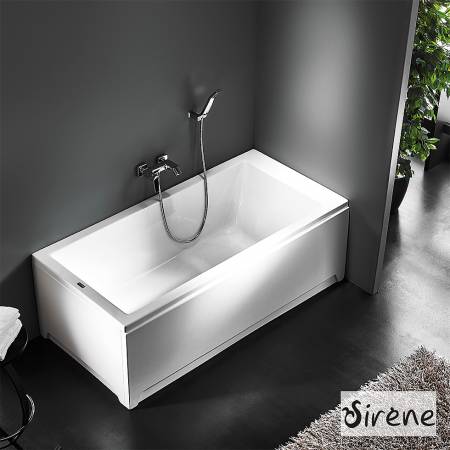 Μπανιέρα Ακρυλική CUBIC 160x70, Sirene White