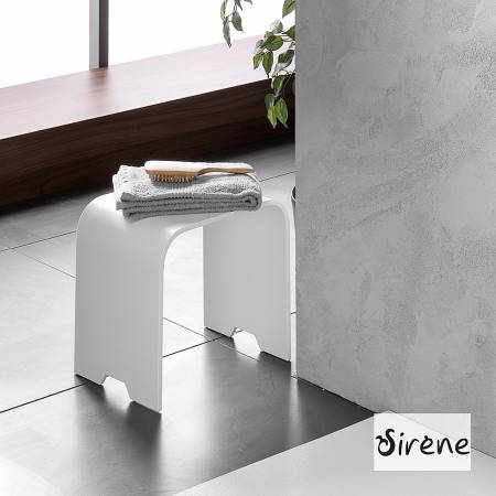 Κάθισμα Ντουζιέρας Design 38x38x31 Sirene White Matt