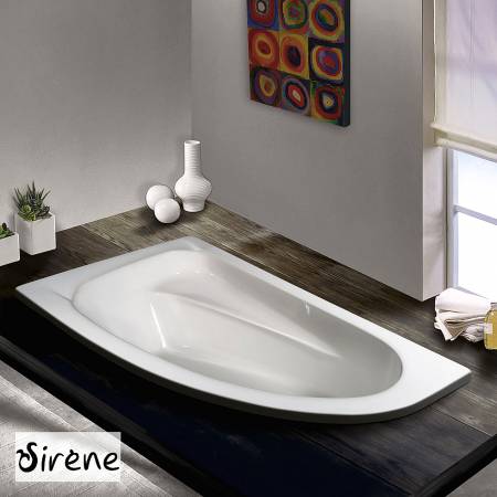 Μπανιέρα Ακρυλική MARINA 160x90 Left, Sirene White