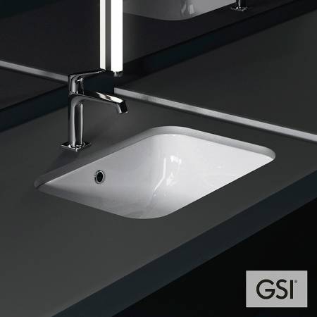 Νιπτήρας Πορσελάνης Pura Υποκαθήμενος55x38 GSI White