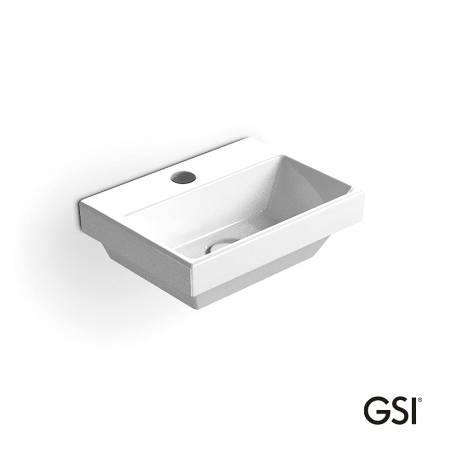 Νιπτήρας Πορσελάνης Norm 35x26 (1 οπή) GSI White