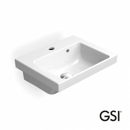 Νιπτήρας Πορσελάνης Norm 42x34 (1 οπή) GSI White