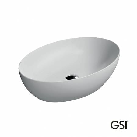 Νιπτήρας Πορσελάνης Pura 60x42 GSI White Matt