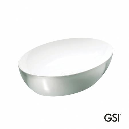 Νιπτήρας Πορσελάνης Pura 60x42 GSI Platinum/White