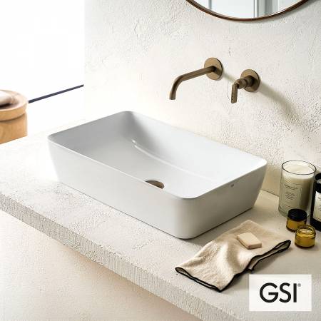 Νιπτήρας Πορσελάνης Sand 60x38 GSI White