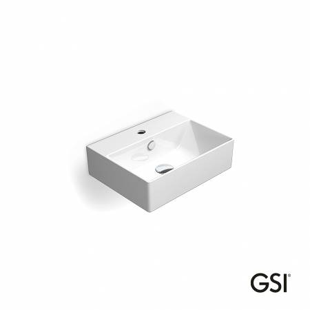 Νιπτήρας Πορσελάνης Kube-X 45x35 (1 οπή+2 προχ.) GSI White