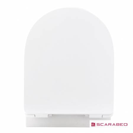 Λεκάνη Κρεμαστή MOON/50,5 Clean-Flush με κάλυμμα Slim Soft Close, Scarabeo White