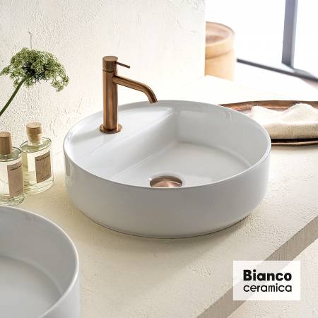 Νιπτήρας Πορσελάνης Φ42 Bianco Ceramica White