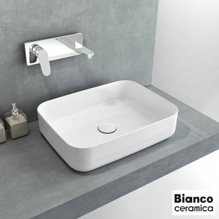 Νιπτήρας Πορσελάνης 50x36 Bianco Ceramica White