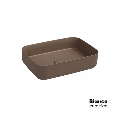 Νιπτήρας Πορσελάνης 50x36 Bianco Ceramica taupe Matt