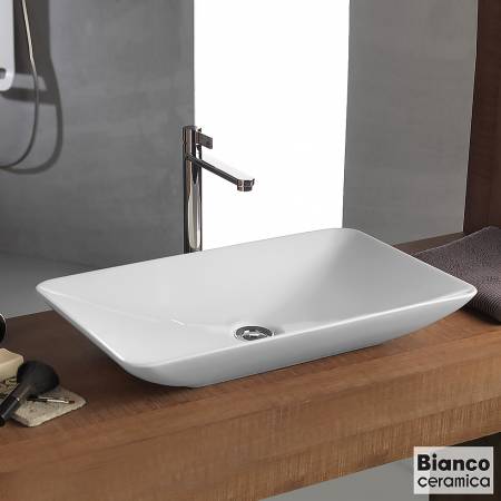 Νιπτήρας Πορσελάνης Rio 60x37,7 Bianco Ceramica White