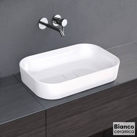 Νιπτήρας Πορσελάνης Centro 60x40 Bianco Ceramica White