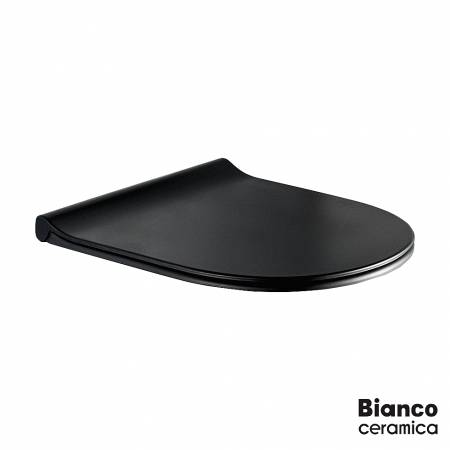 Κάλυμμα Λεκάνης REMO Slim Soft Close Bianco Ceramica Black Matt