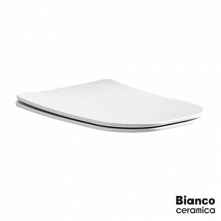 Κάλυμμα Λεκάνης DL110 DL120 Slim Soft Close, Bianco Ceramica White